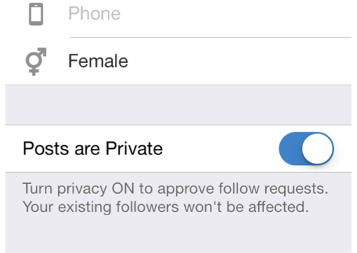 Instagram Privacy Settings